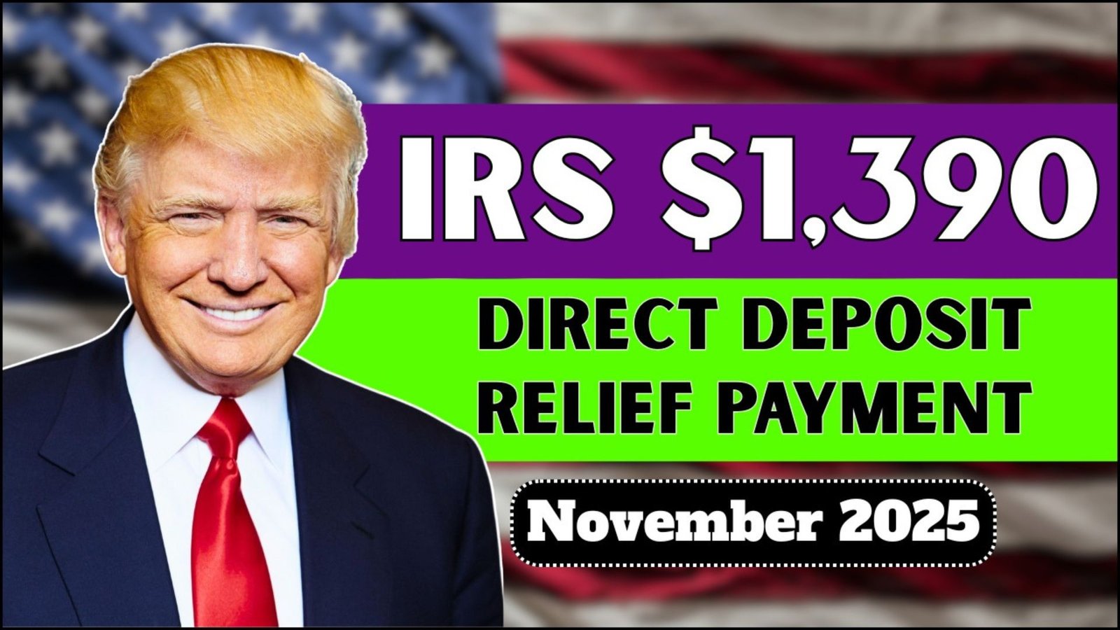 IRS $1,390 Direct Deposit For Everyone